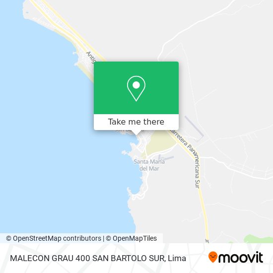 MALECON GRAU 400  SAN BARTOLO SUR map