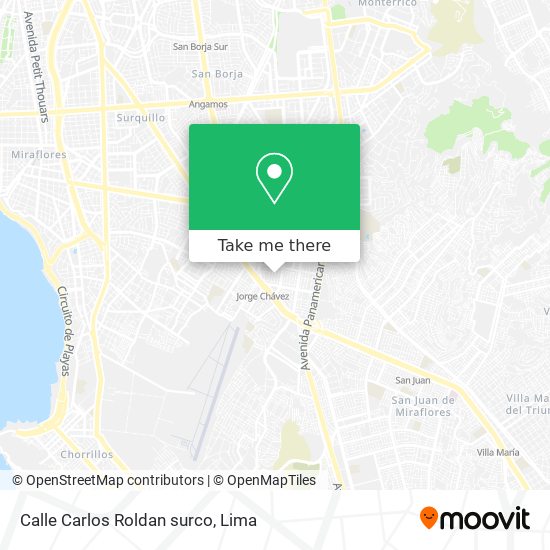 Calle Carlos Roldan  surco map