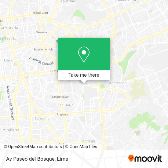Mapa de Av  Paseo del Bosque