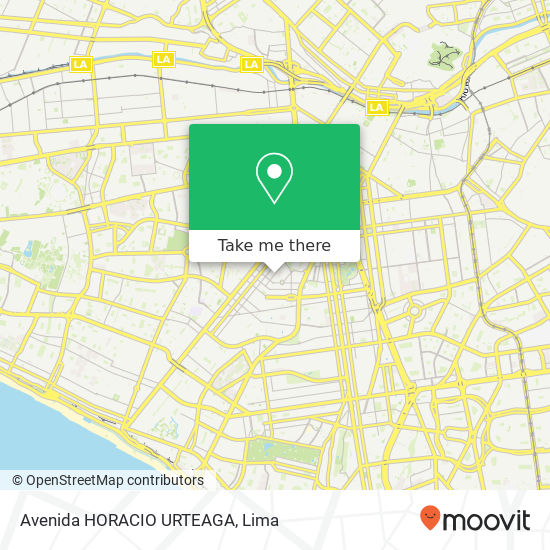 Avenida HORACIO URTEAGA map