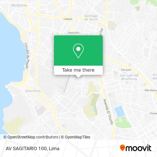 Mapa de AV  SAGITARIO 100