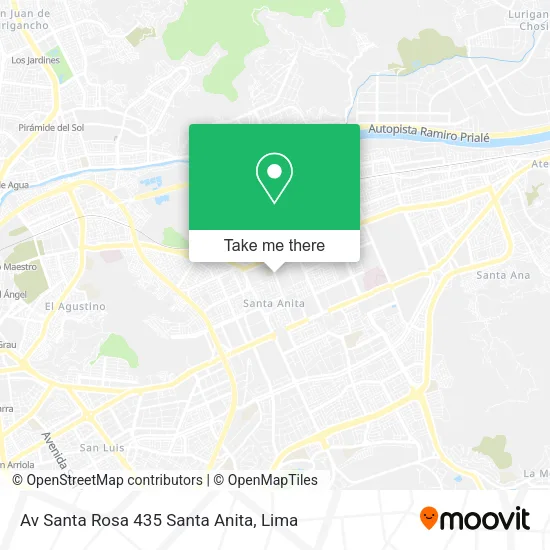 Mapa de Av  Santa Rosa 435   Santa Anita