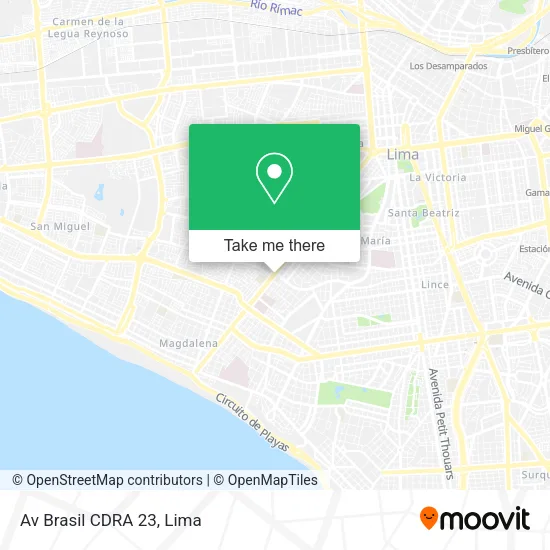 Mapa de Av  Brasil CDRA 23