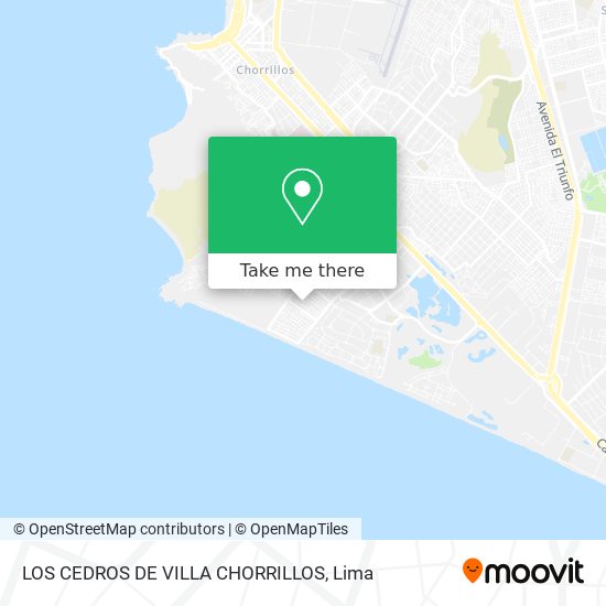 LOS CEDROS DE VILLA  CHORRILLOS map