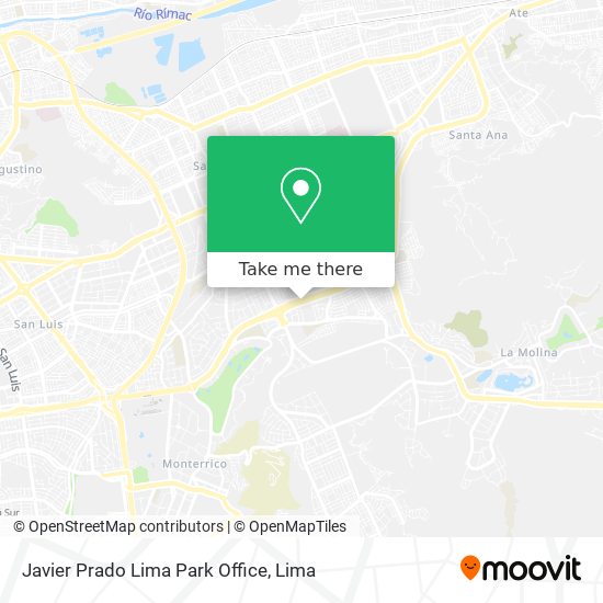 Javier Prado   Lima Park Office map