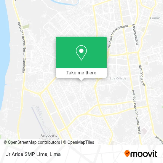 Jr  Arica  SMP  Lima map
