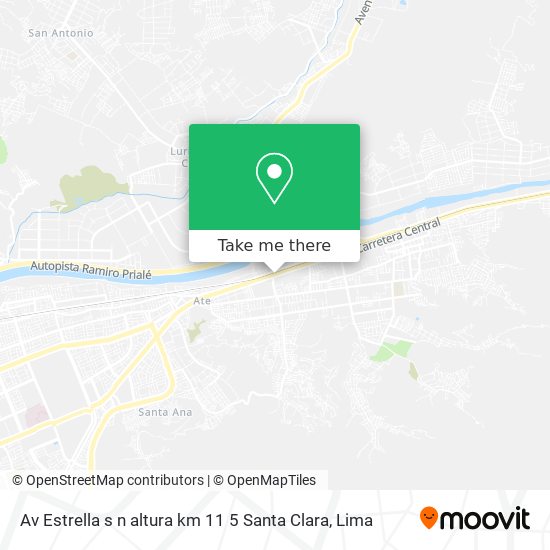 Mapa de Av  Estrella s n altura km 11 5   Santa Clara