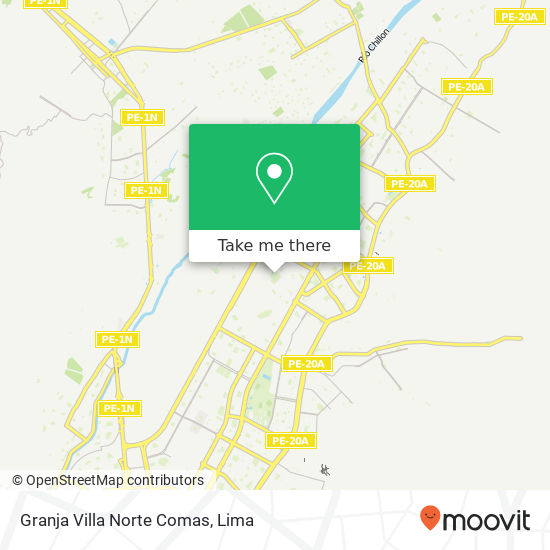Granja Villa Norte  Comas map