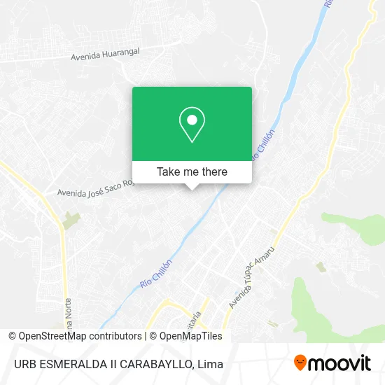 URB ESMERALDA II  CARABAYLLO map