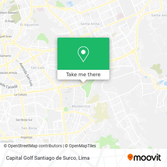 Capital Golf  Santiago de Surco map