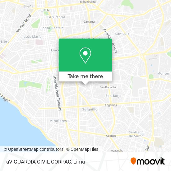 aV  GUARDIA CIVIL CORPAC map