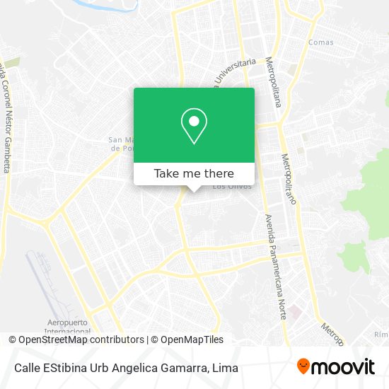 Mapa de Calle EStibina  Urb  Angelica Gamarra