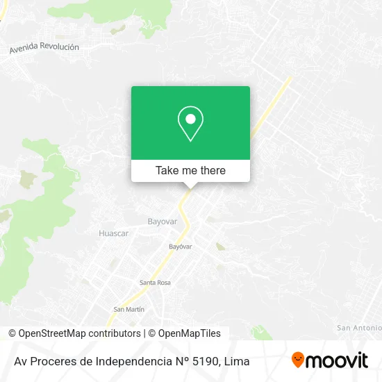 Av  Proceres de Independencia Nº 5190 map
