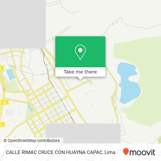 CALLE RIMAC CRUCE CON HUAYNA CAPAC map