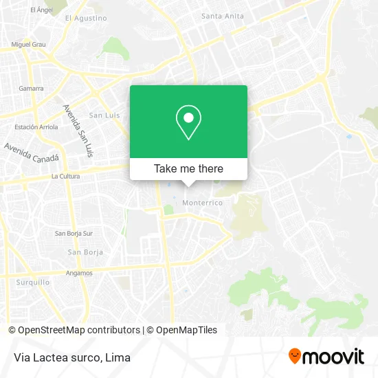 Mapa de Via Lactea  surco
