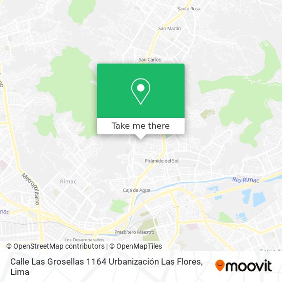 Mapa de Calle Las Grosellas 1164 Urbanización Las Flores