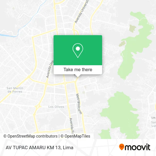 AV  TUPAC AMARU KM 13 map