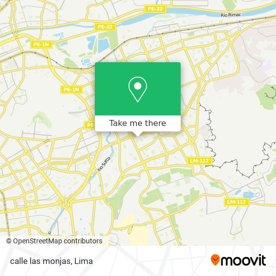 calle las monjas map