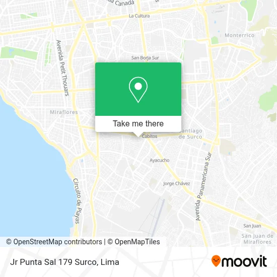 Jr  Punta Sal 179 Surco map