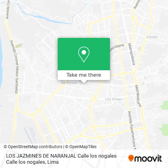 Mapa de LOS JAZMINES DE NARANJAL  Calle los nogales Calle los nogales