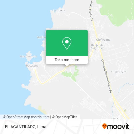 EL ACANTILADO map