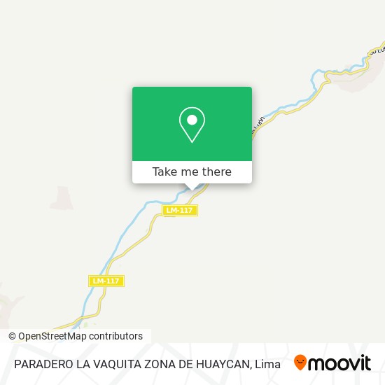 PARADERO LA VAQUITA ZONA DE HUAYCAN map
