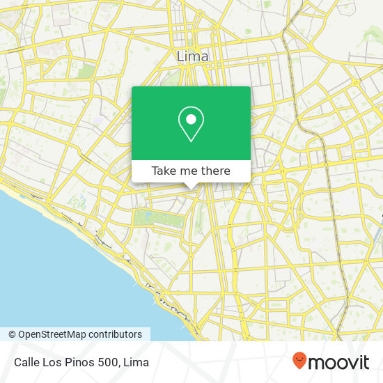 Calle Los Pinos 500 map