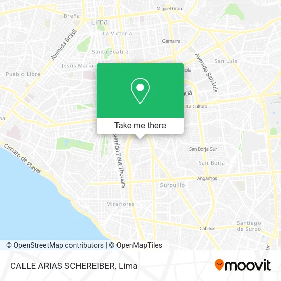Mapa de CALLE ARIAS SCHEREIBER