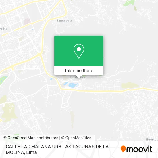 Mapa de CALLE LA CHALANA URB  LAS LAGUNAS DE LA MOLINA