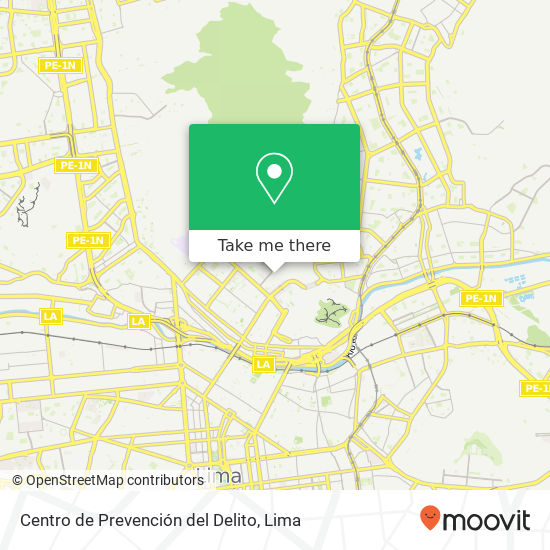 Centro de Prevención del Delito map