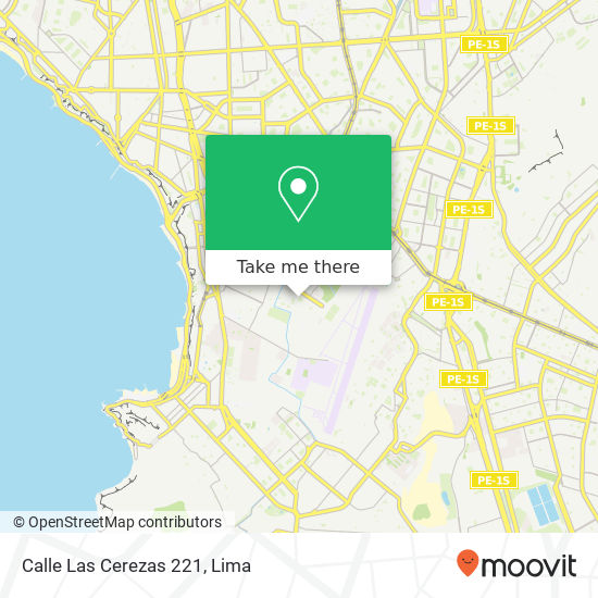 Calle Las Cerezas 221 map