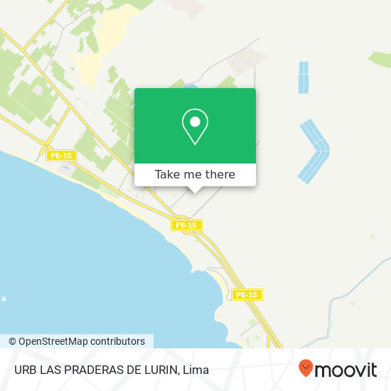 URB  LAS PRADERAS DE LURIN map