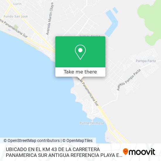 UBICADO EN EL KM 43 DE LA CARRETERA PANAMERICA SUR ANTIGUA  REFERENCIA  PLAYA EL SILENCIO  Al frent map