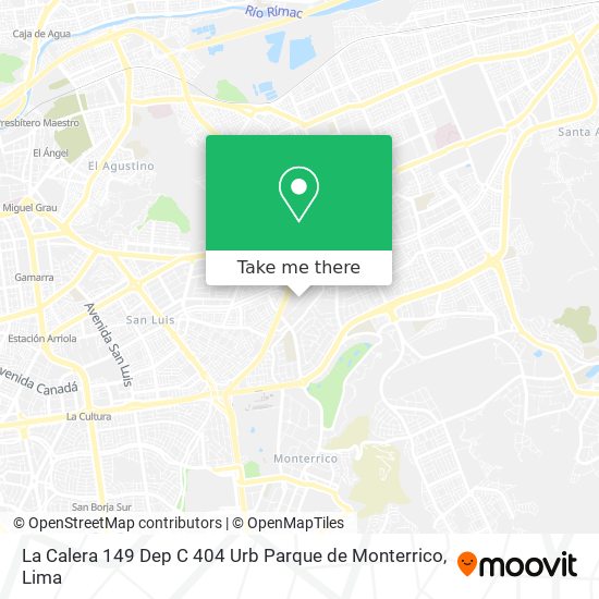 La Calera 149 Dep C 404 Urb  Parque de Monterrico map