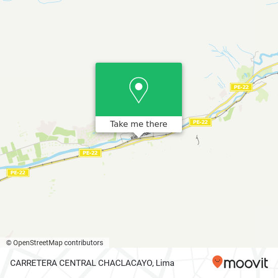 CARRETERA CENTRAL CHACLACAYO map