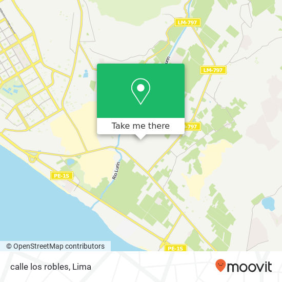 calle los robles map