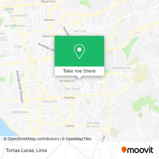 Tortas Lucas map