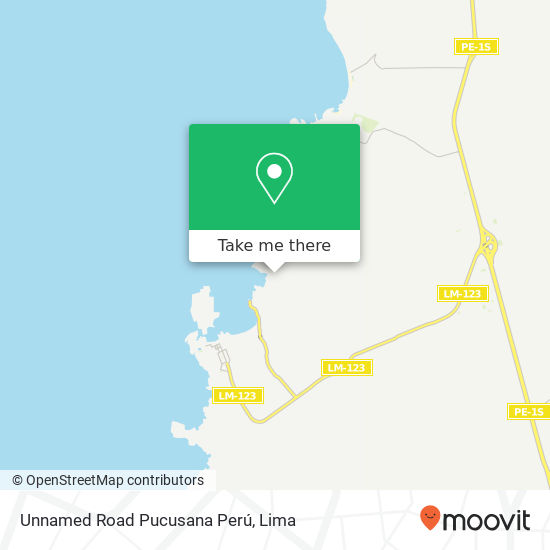 Unnamed Road  Pucusana  Perú map