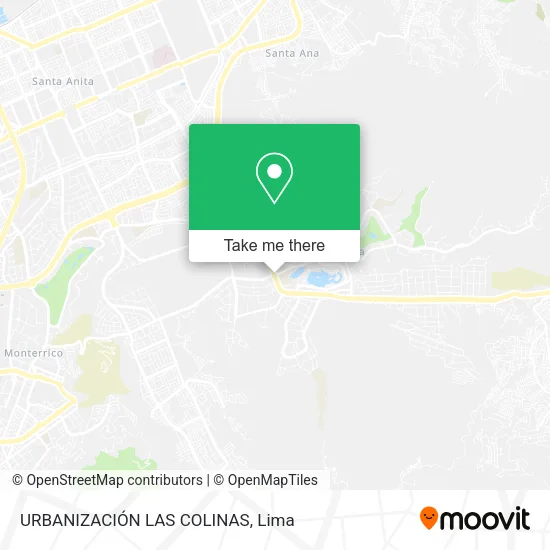 Mapa de URBANIZACIÓN LAS COLINAS