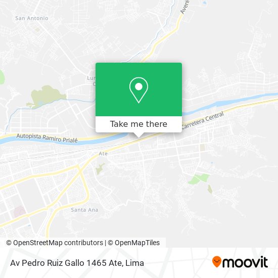 Av  Pedro Ruiz Gallo 1465   Ate map