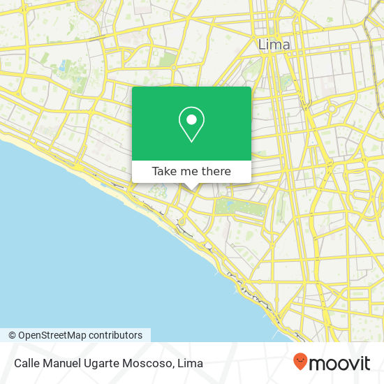 Mapa de Calle Manuel Ugarte Moscoso