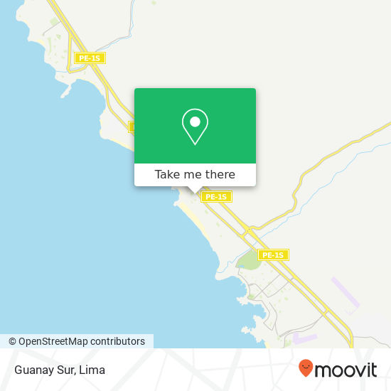 Guanay Sur map