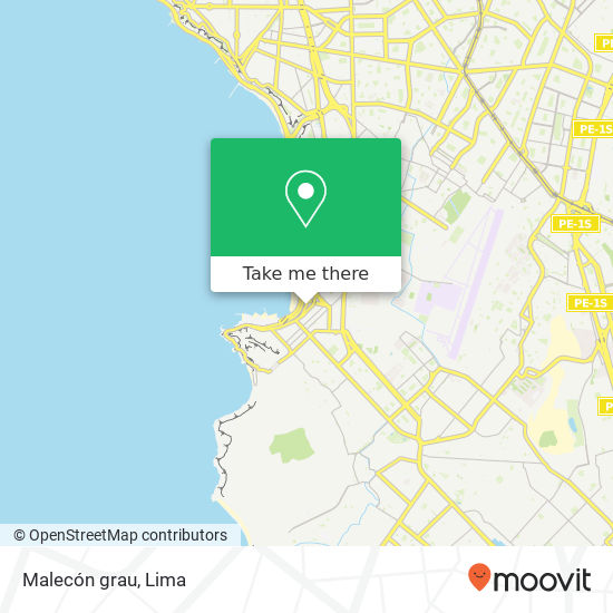 Malecón grau map