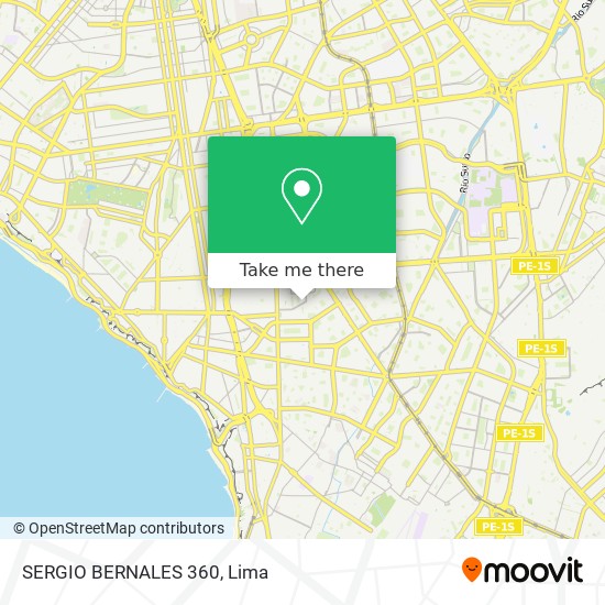 SERGIO BERNALES 360 map