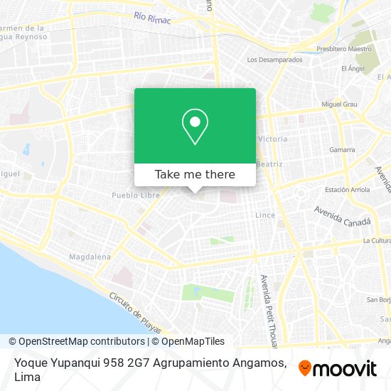 Yoque Yupanqui 958 2G7 Agrupamiento Angamos map