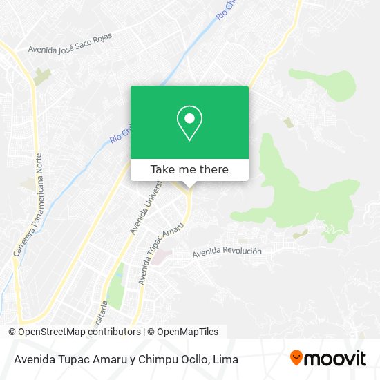 Avenida Tupac Amaru y Chimpu Ocllo map