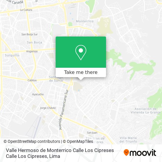 Valle Hermoso de Monterrico  Calle Los Cipreses Calle Los Cipreses map