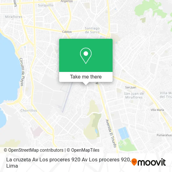 La cruzeta  Av Los proceres 920 Av Los proceres 920 map