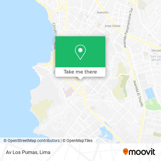 Av  Los Pumas map