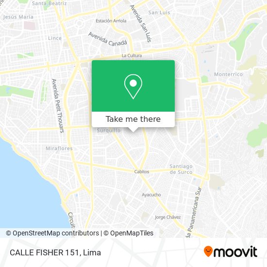CALLE FISHER 151 map